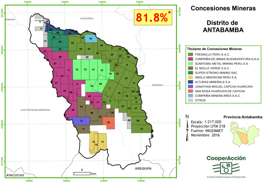 Antabamba Titulares De Concesiones Noviembre 2016 Cooperacción