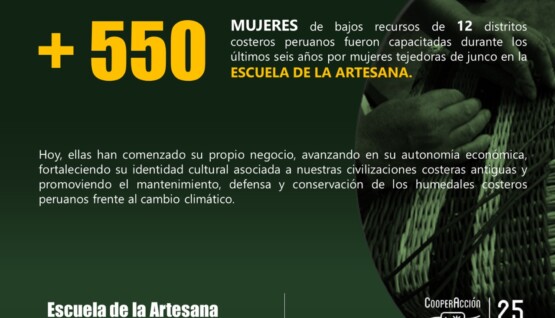 Más de 150 mujeres de distritos costeros fueron capacitadas en la Escuela de la Artesana