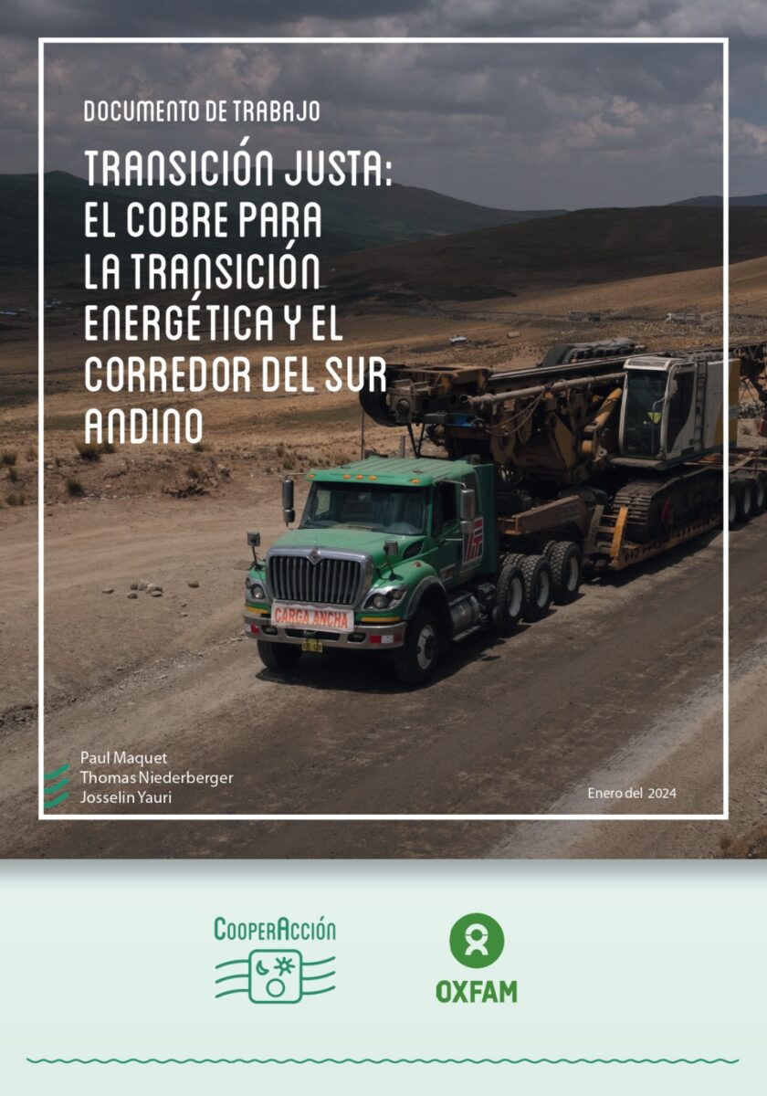 Transición justa: El cobre para la transición energética y el corredor del sur andino